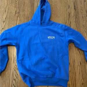 White Fox Oversized Hoodie The Main Season - Electric Blue size XS/S